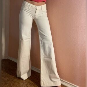 Hudson White Flare Jeans